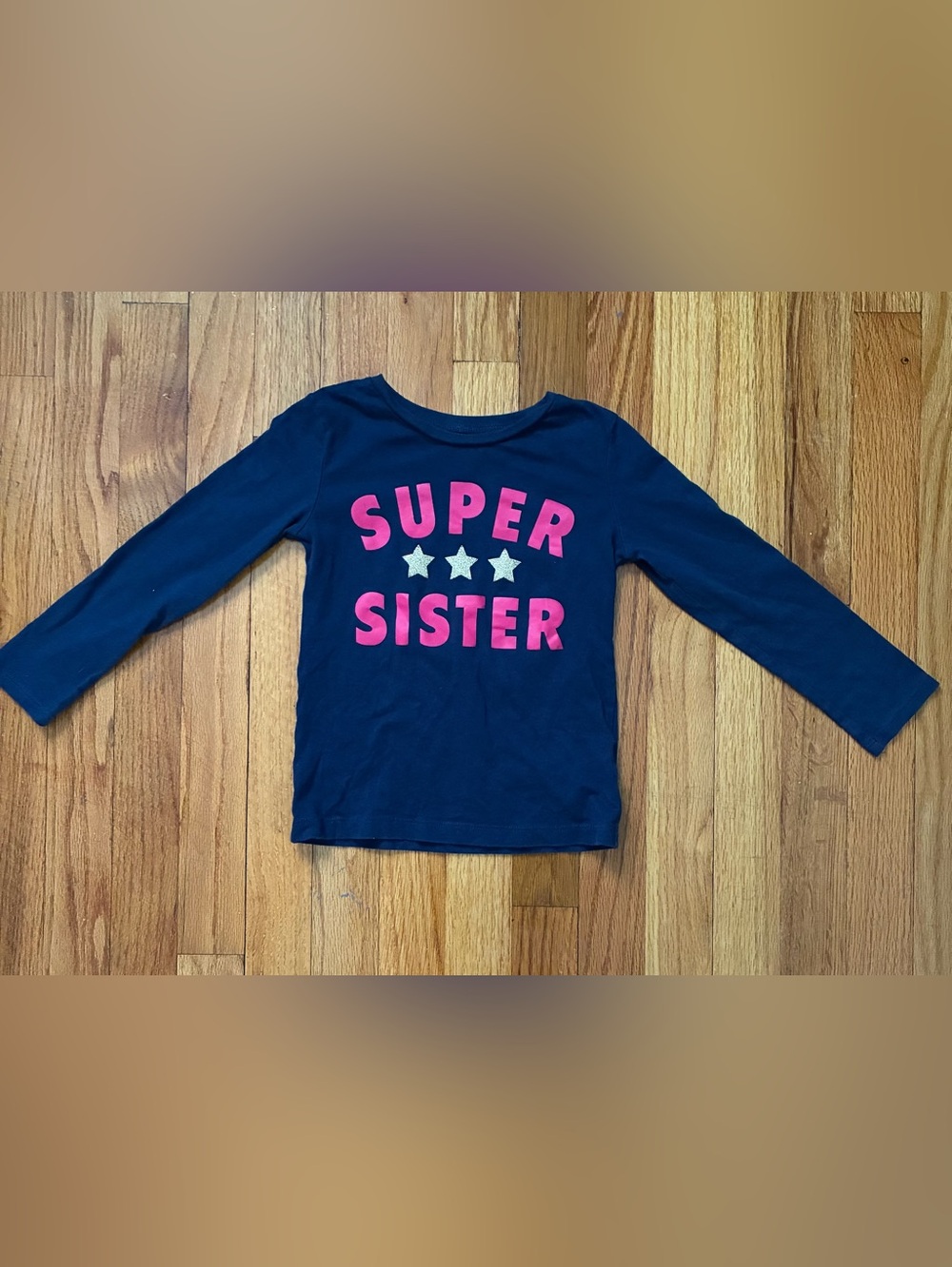 Carter’s Blue Pink Long Sleeve Graphic Top Girl’s 5T